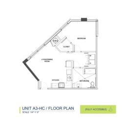 Unit A3-HC Floorplan